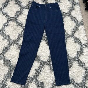 *Katherine Hamnett Denim High Waisted Pinstripe Jeans